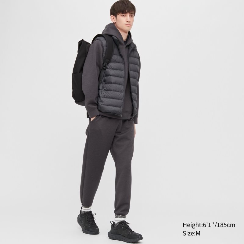 Men Uniqlo Ultra Light Down Narrow Quilt Vest Black | 4746496