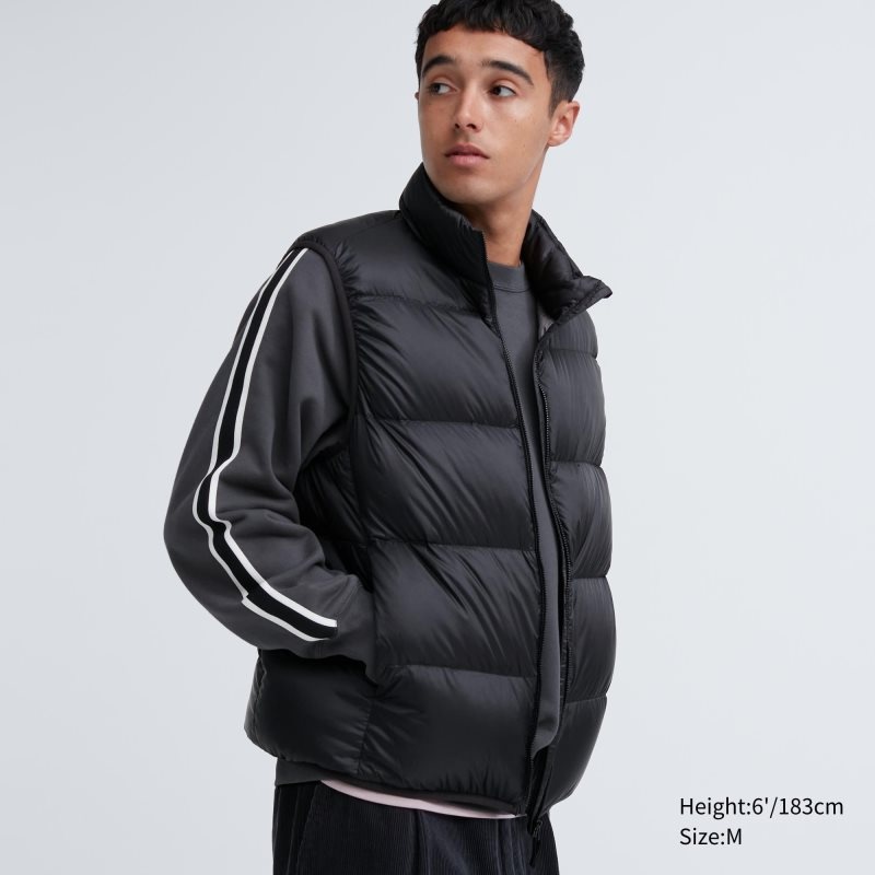 Men Uniqlo Ultra Light Down Vest Black | 2861830