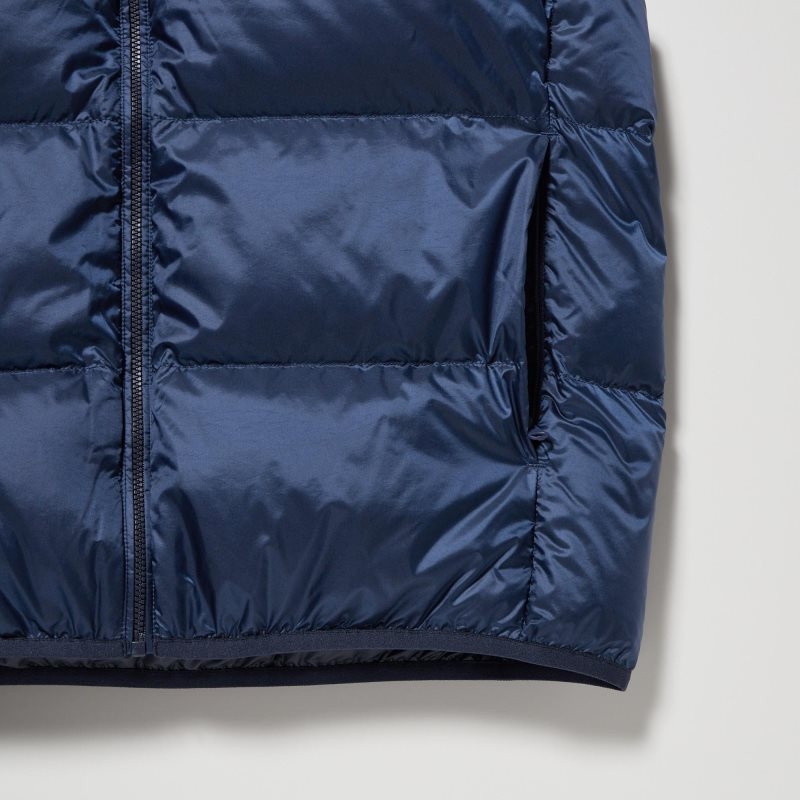 Men Uniqlo Ultra Light Down Vest Navy | 4480959