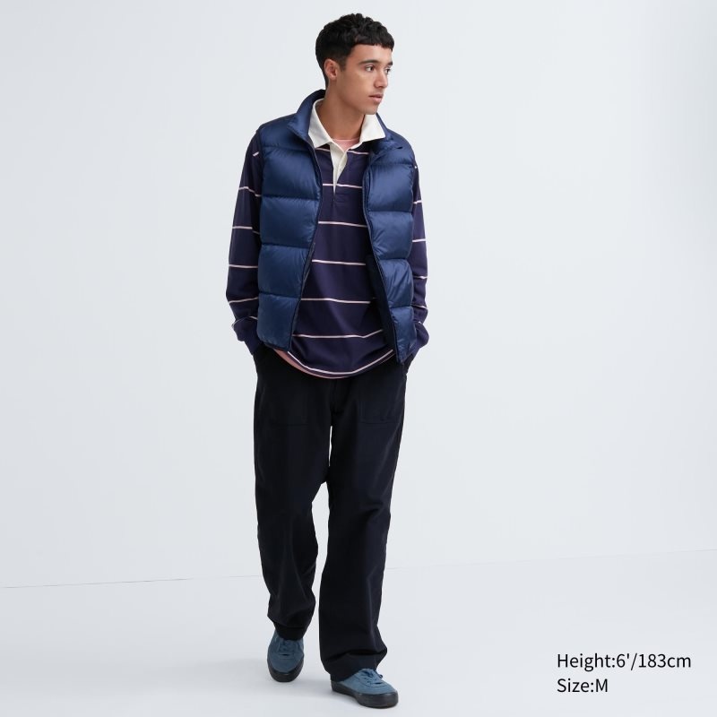 Men Uniqlo Ultra Light Down Vest Navy | 4480959