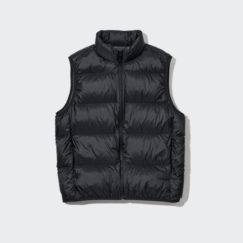 Men Uniqlo Ultra Light Down Wide Quilt Vest Green | 510610