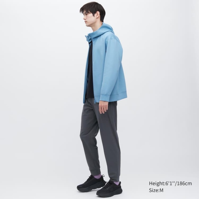 Men Uniqlo Ultra Stretch Dry-ex Jogger Pants Grey | 1240822