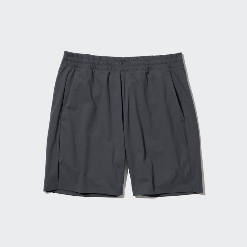 Men Uniqlo Ultra Stretch Dry-ex Shorts Grey | 8948080