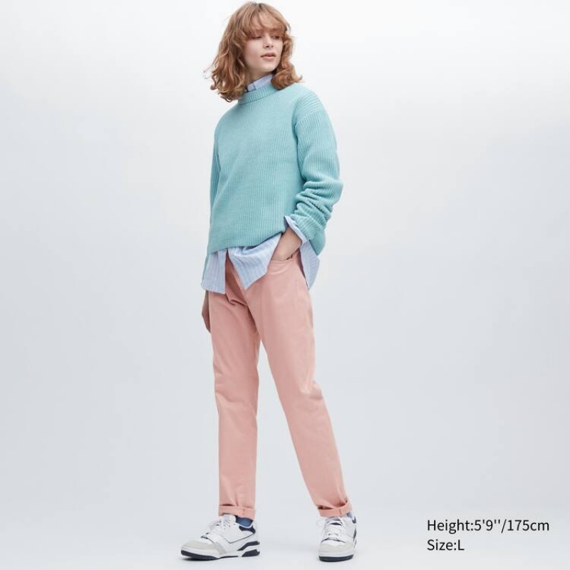 Men Uniqlo Ultra Stretch Skinny Fit Pants Pink | 1388943