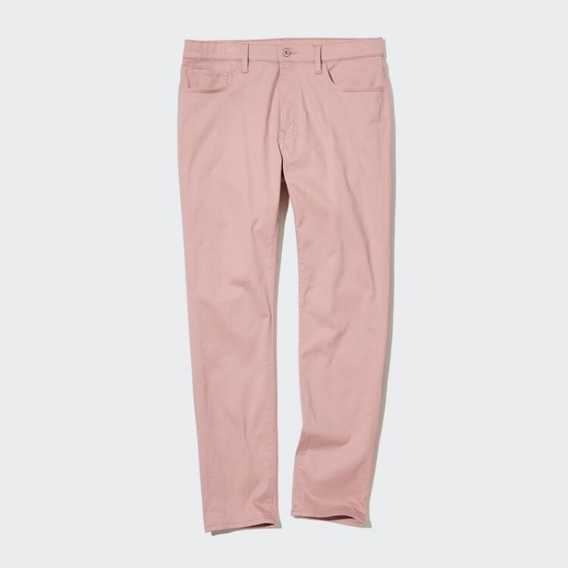 Men Uniqlo Ultra Stretch Skinny Fit Pants Pink | 1388943