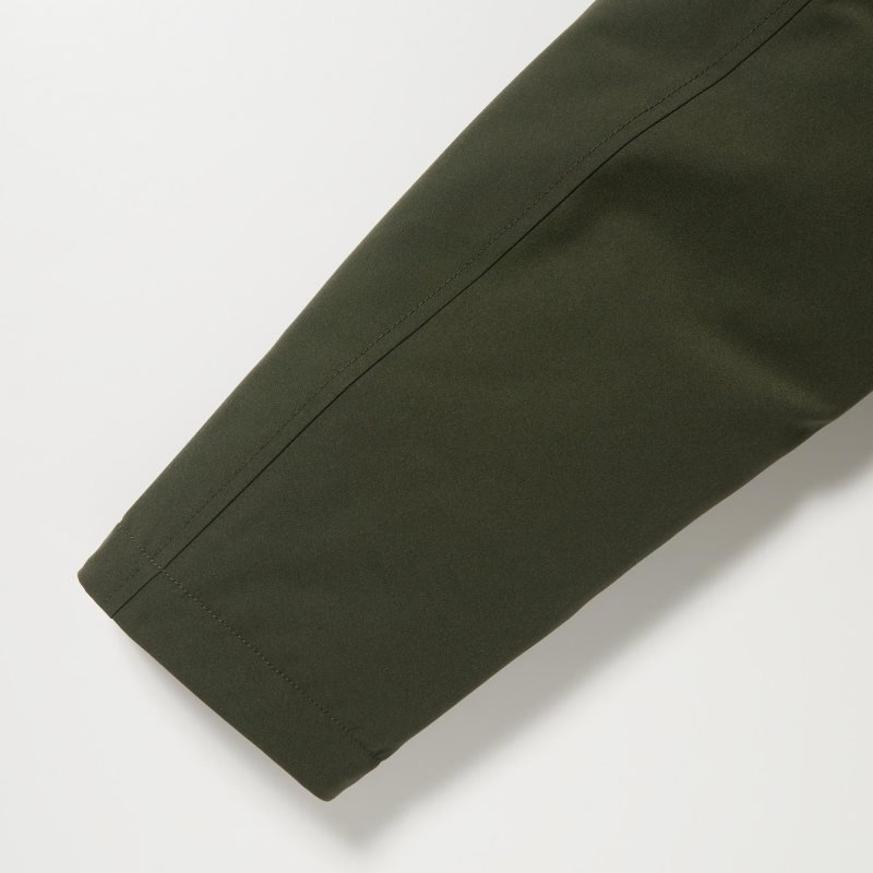 Men Uniqlo Ultra Warm Hybrid Down Coats Olive | 4986152
