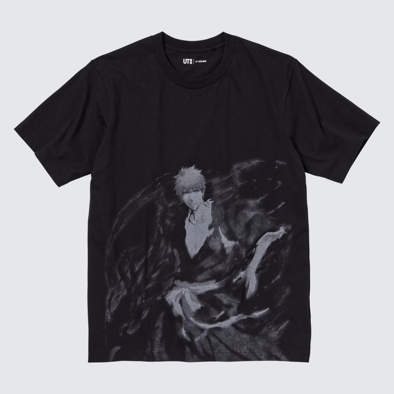 Men Uniqlo Ut Archive Ut Bleach Short-sleeve Graphic T Shirts Black | 5808817