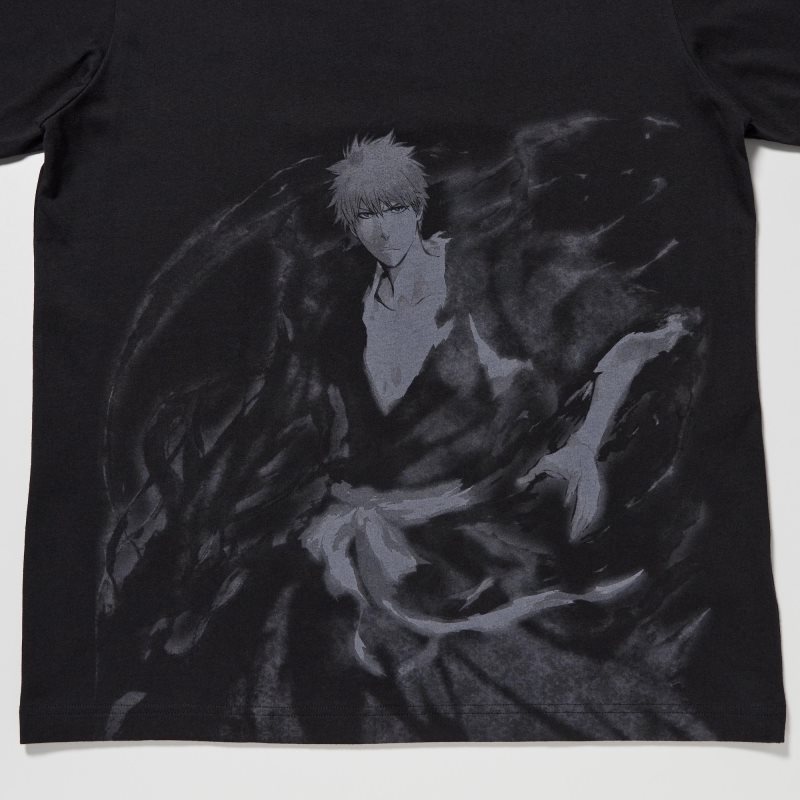Men Uniqlo Ut Archive Ut Bleach Short-sleeve Graphic T Shirts Black | 5808817