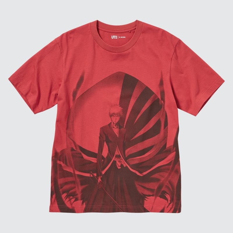Men Uniqlo Ut Archive Ut Bleach Short-sleeve Graphic T Shirts Red | 4308588