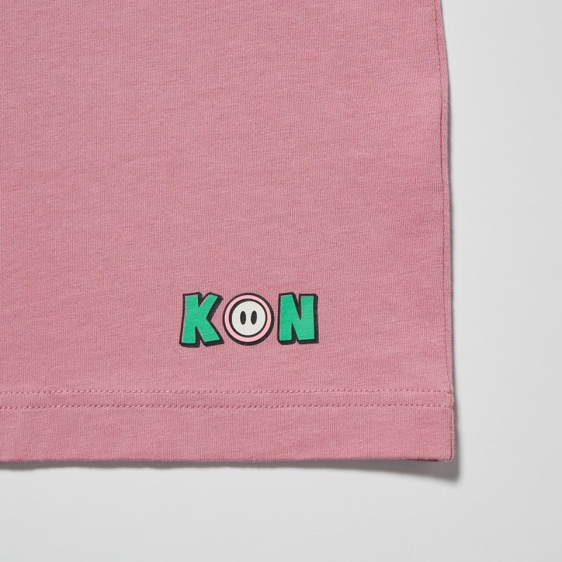 Men Uniqlo Ut Archive Ut Bleach Short-sleeve Graphic T Shirts Pink | 4829219