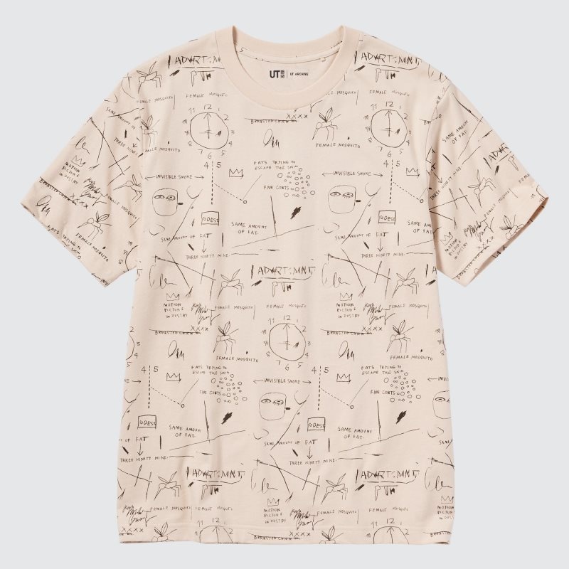 Men Uniqlo Ut Archive Ut Short Sleeve Graphic Jean-michel Basquiat T Shirts Beige | 5127046