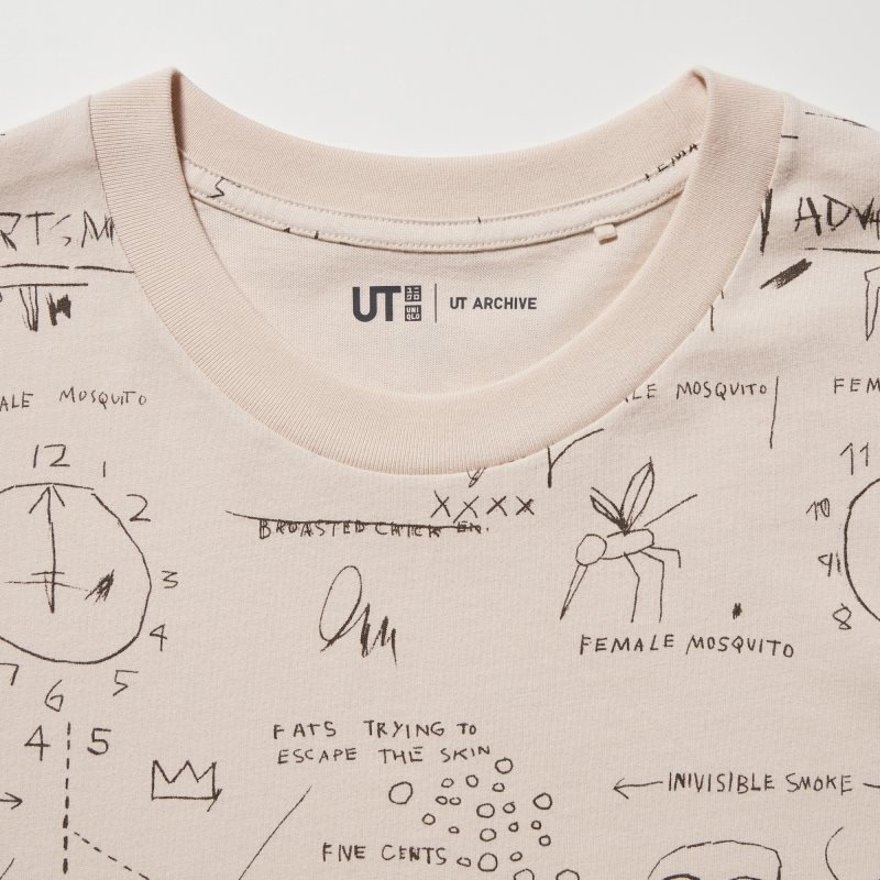Men Uniqlo Ut Archive Ut Short Sleeve Graphic Jean-michel Basquiat T Shirts Beige | 5127046
