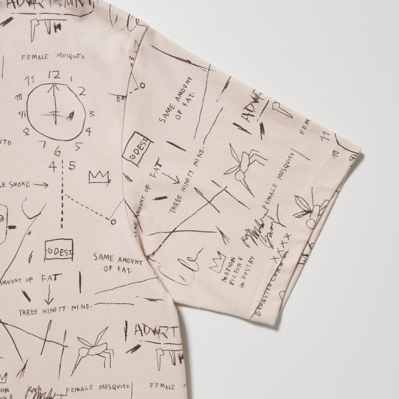 Men Uniqlo Ut Archive Ut Short Sleeve Graphic Jean-michel Basquiat T Shirts Beige | 5127046