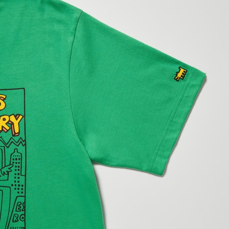 Men Uniqlo Ut Archive Ut Short Sleeve Graphic Keith Haring T Shirts Green | 2319255