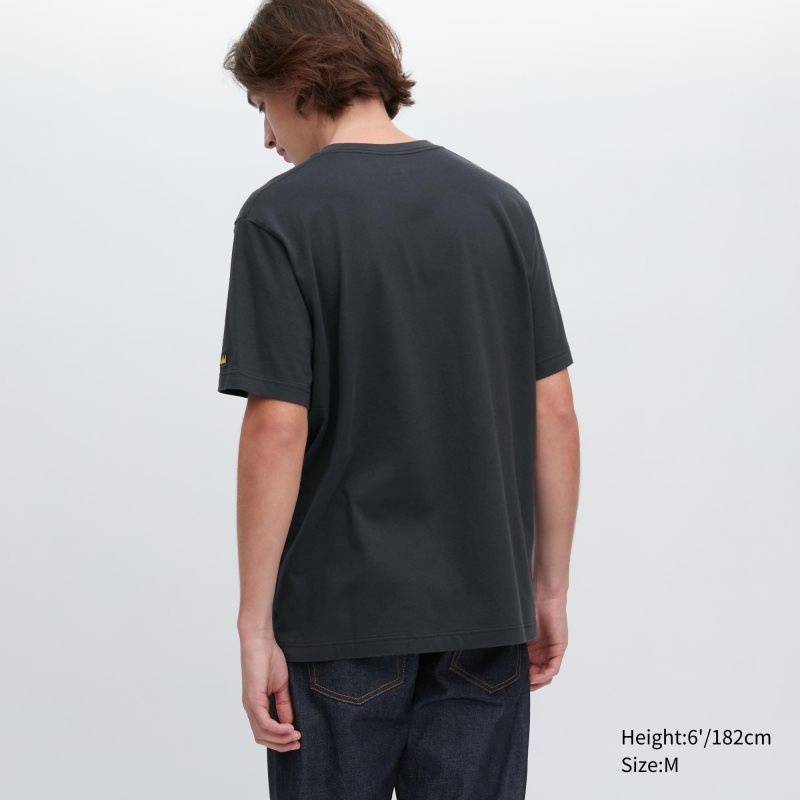 Men Uniqlo Ut Archive Ut Short Sleeve Graphic Jean-michel Basquiat T Shirts Grey | 7981122
