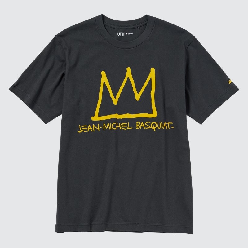 Men Uniqlo Ut Archive Ut Short Sleeve Graphic Jean-michel Basquiat T Shirts Grey | 7981122