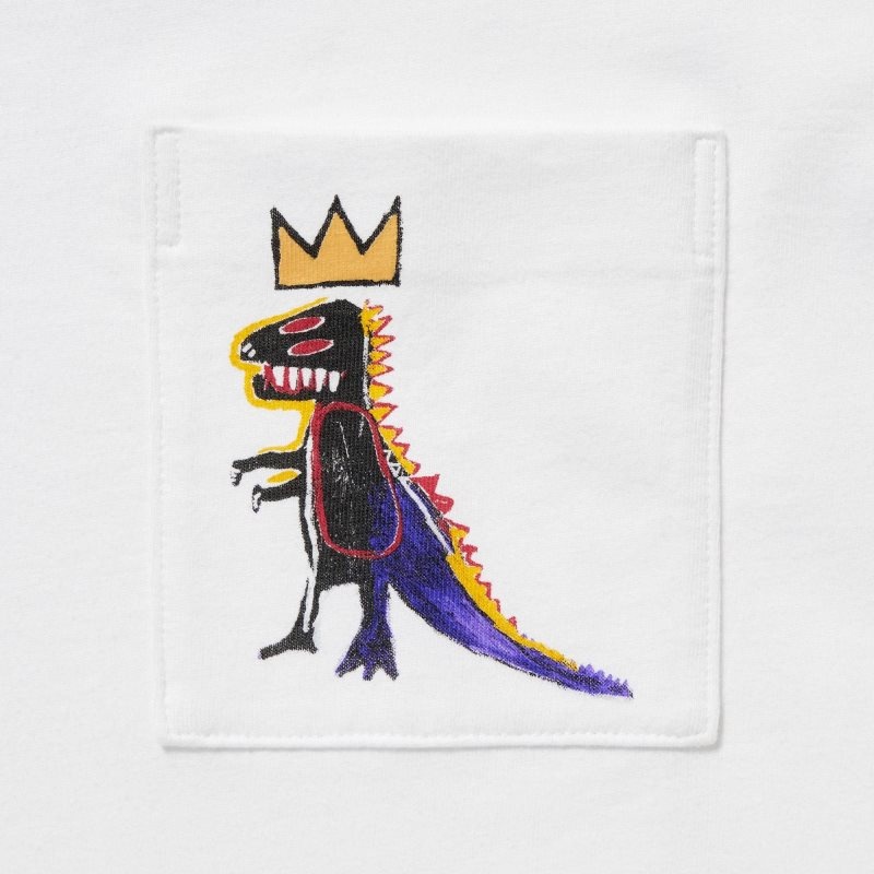 Men Uniqlo Ut Archive Ut Short Sleeve Graphic Jean-michel Basquiat T Shirts White | 3892457