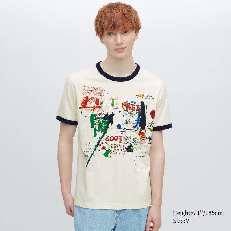 Men Uniqlo Ut Archive Ut Short Sleeve Graphic Jean-michel Basquiat T Shirts White | 2809689