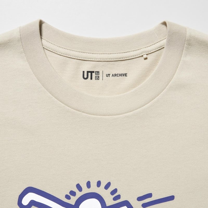 Men Uniqlo Ut Archive Ut Short Sleeve Graphic Keith Haring T Shirts Beige | 5407666