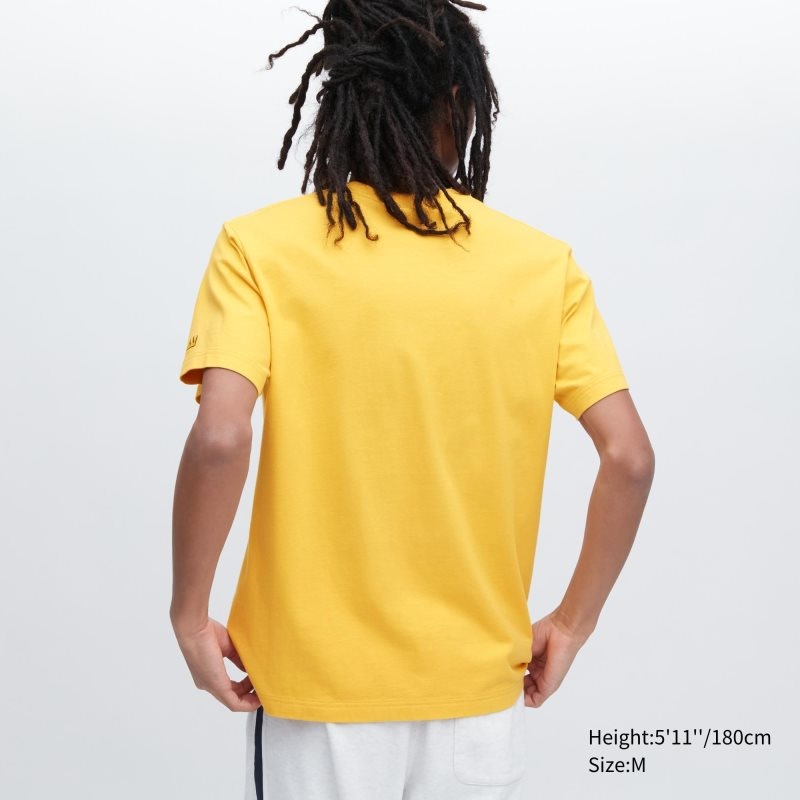 Men Uniqlo Ut Archive Ut Short Sleeve Graphic Jean-michel Basquiat T Shirts Yellow | 6449958