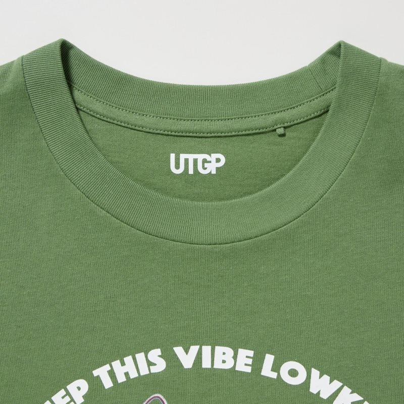 Men Uniqlo Utgp2023: Magic For All Ut Short-sleeve Graphic Psychkennedy T Shirts Green | 5902821