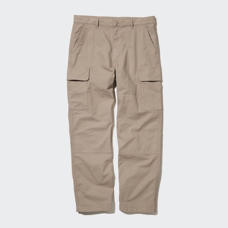 Men Uniqlo Utility Cargo Pants Beige | 6432796