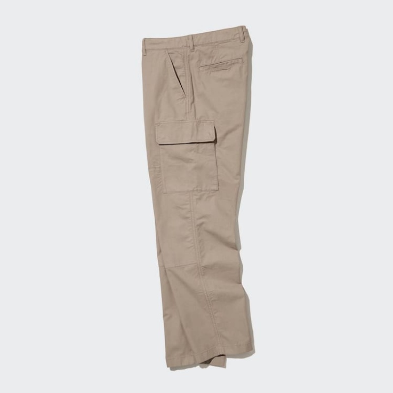 Men Uniqlo Utility Cargo Pants Beige | 6432796