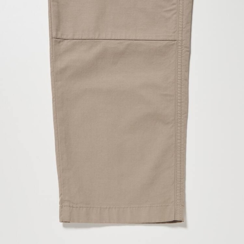 Men Uniqlo Utility Cargo Pants Beige | 6432796