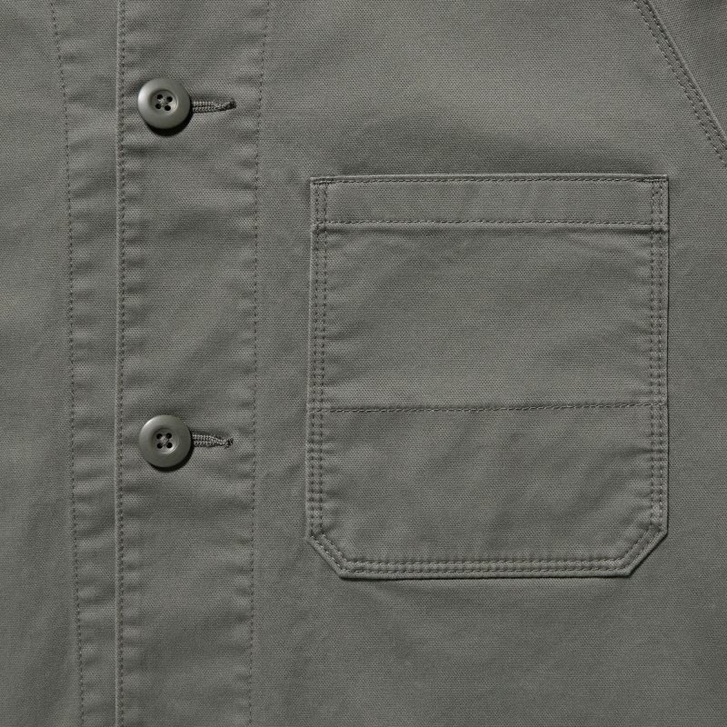 Men Uniqlo Utility Jackets Brown | 8034074