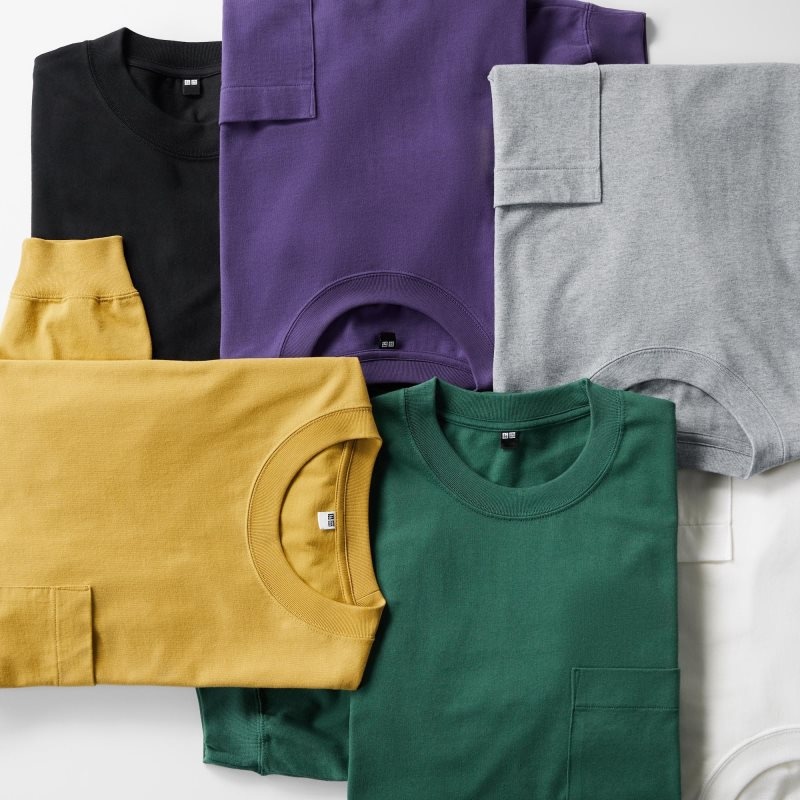 Men Uniqlo Washed Cotton Crew Neck Long-sleeve T Shirts White | 8507868
