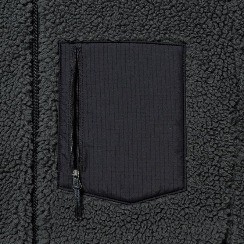 Men Uniqlo Windproof Outer Fleece Jackets Grey | 67959