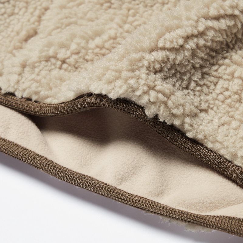 Men Uniqlo Windproof Outer Fleece Jackets Brown | 5194696