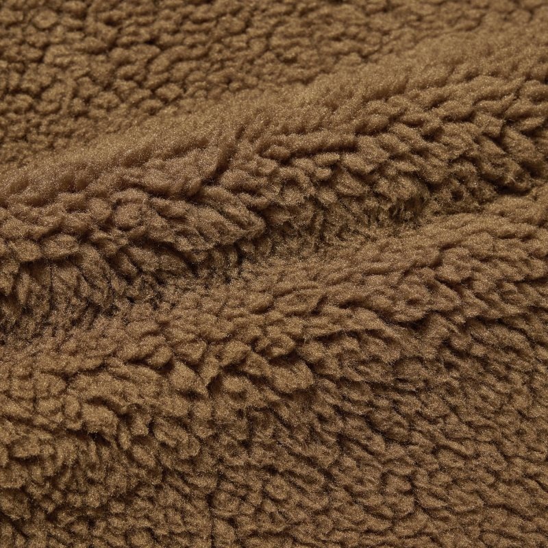 Men Uniqlo Windproof Outer Fleece Jackets Brown | 5194696