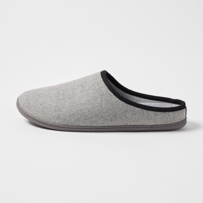 Men Uniqlo Wool Like Rubber Sole Slippers Grey | 5870088