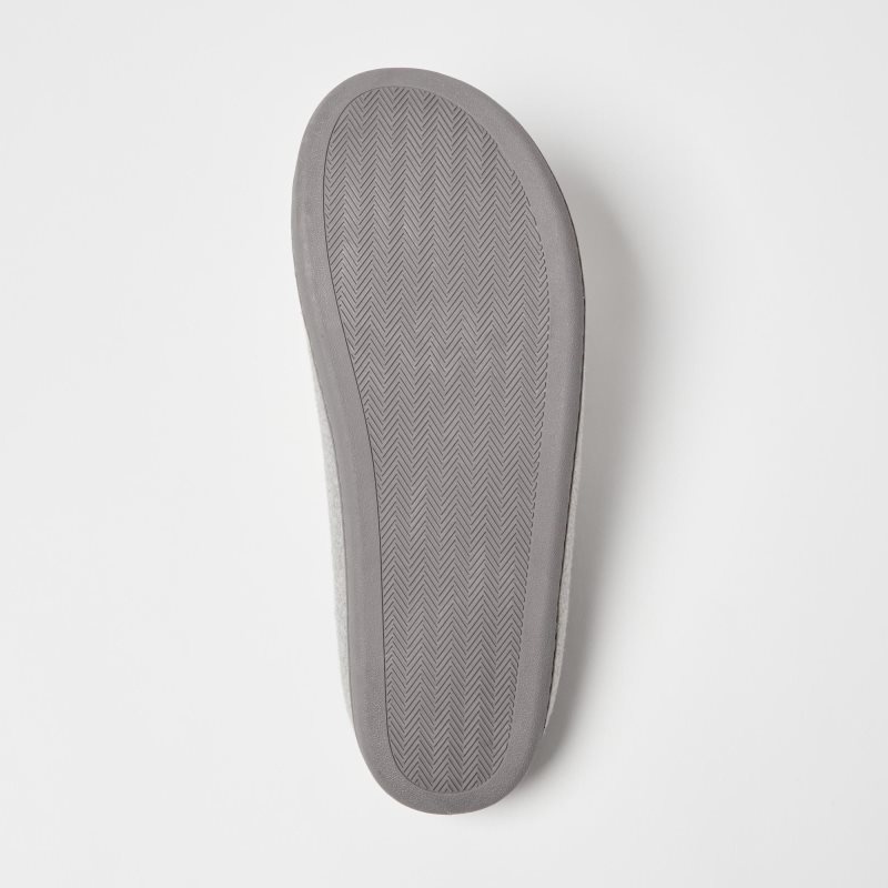 Men Uniqlo Wool Like Rubber Sole Slippers Grey | 5870088