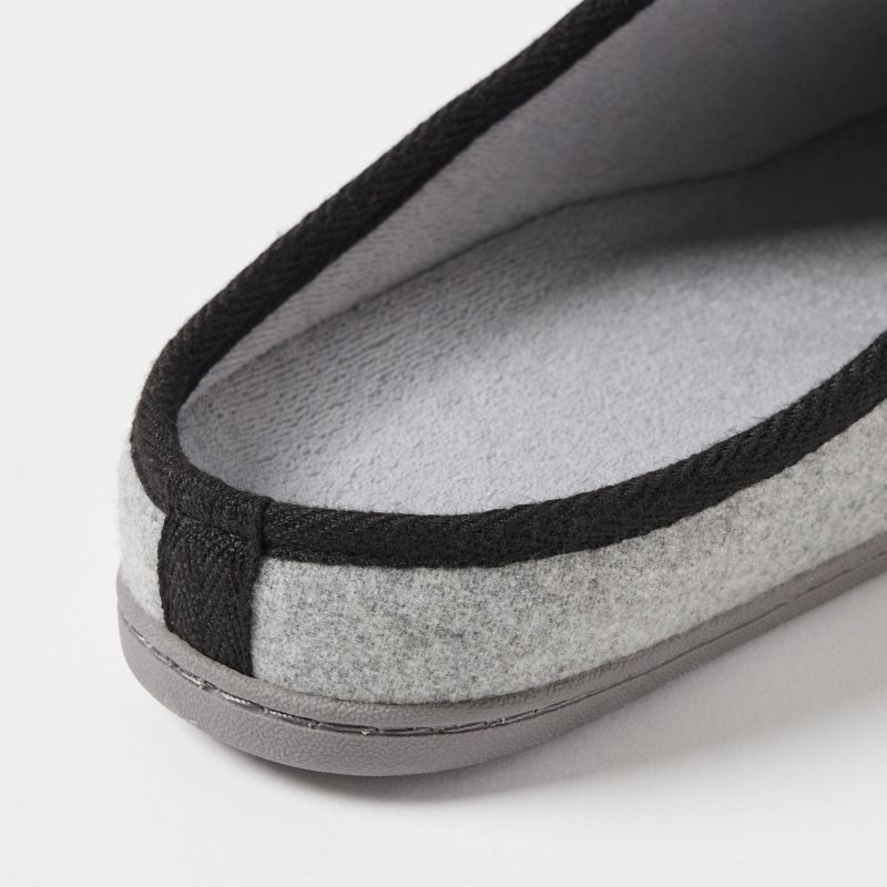 Men Uniqlo Wool Like Rubber Sole Slippers Grey | 5870088