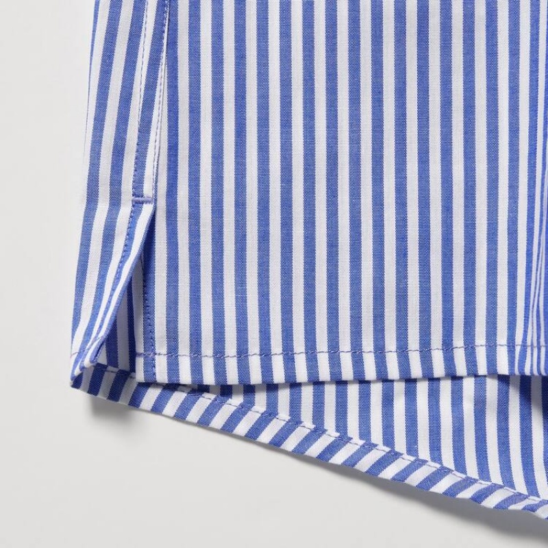 Men Uniqlo Woven London Striped Boxer Underwear Blue | 7367561
