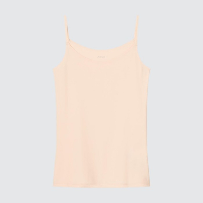 Women Uniqlo AIRism Camisole Tank Top Pink | 7661394
