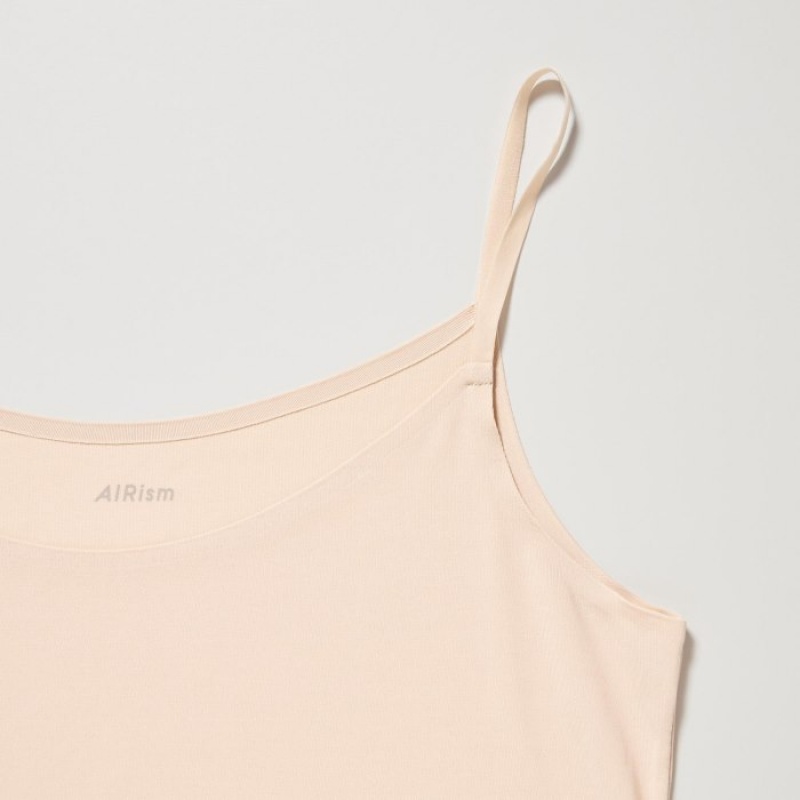 Women Uniqlo AIRism Camisole Tank Top Pink | 7661394