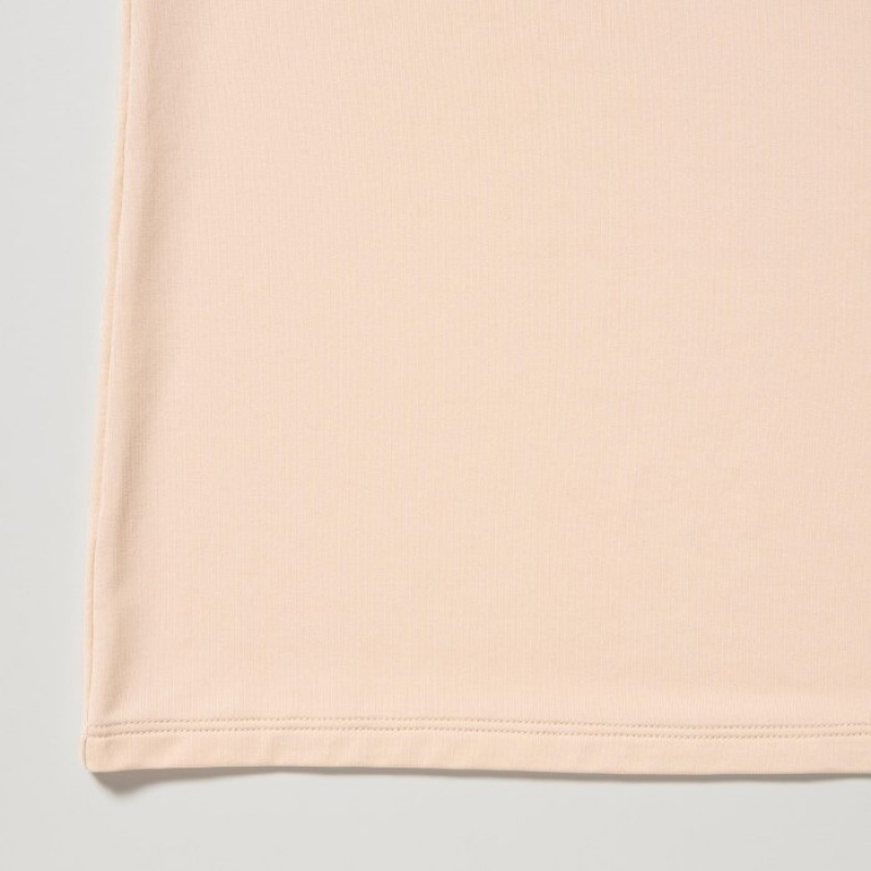 Women Uniqlo AIRism Scoop Neck Short-Sleeve T Shirts White | 3109142