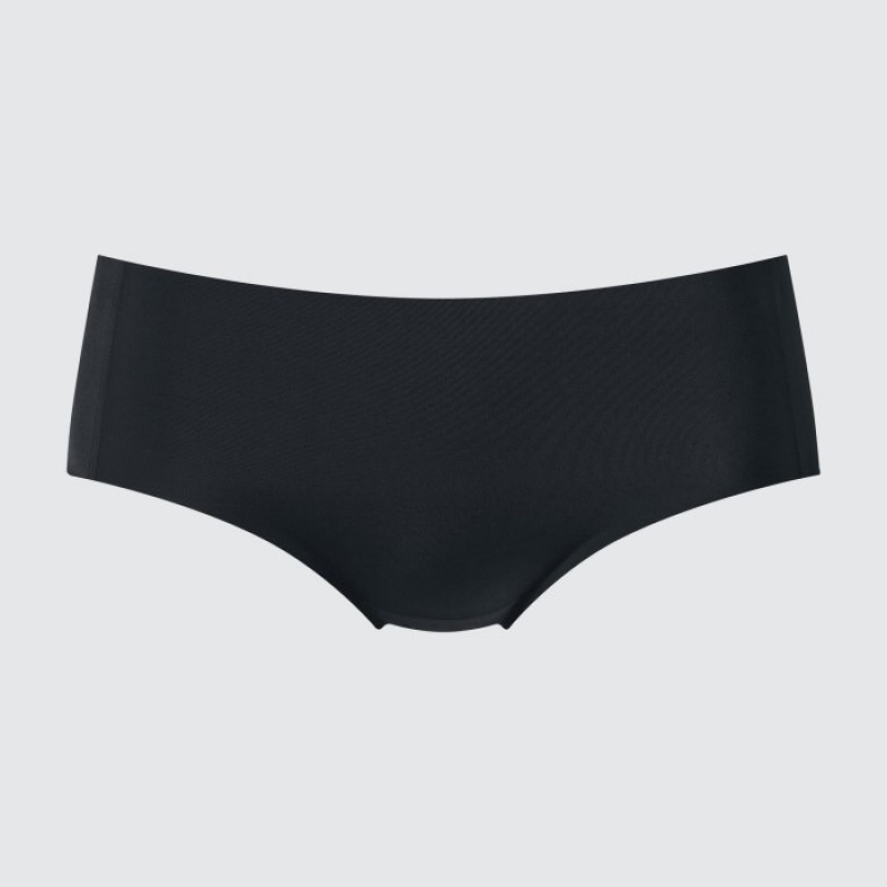 Women Uniqlo AIRism Ultra Seamless Hiphugger Briefs Black | 1089149