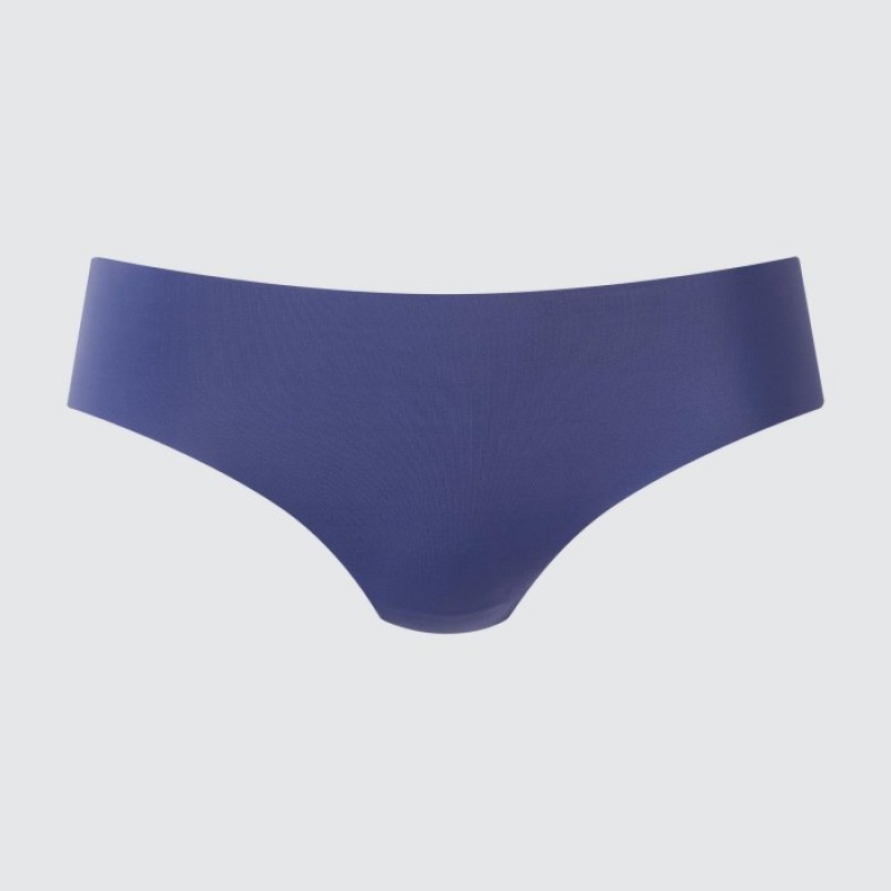 Women Uniqlo AIRism Ultra Seamless Regular Briefs Blue | 2369739