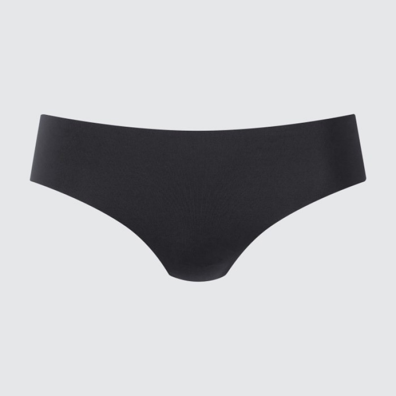 Women Uniqlo AIRism Ultra Seamless Regular Briefs Black | 5312353