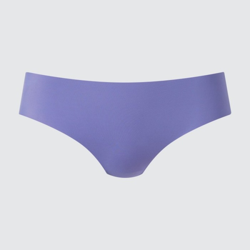 Women Uniqlo AIRism Ultra Seamless Regular Briefs Blue | 1706958