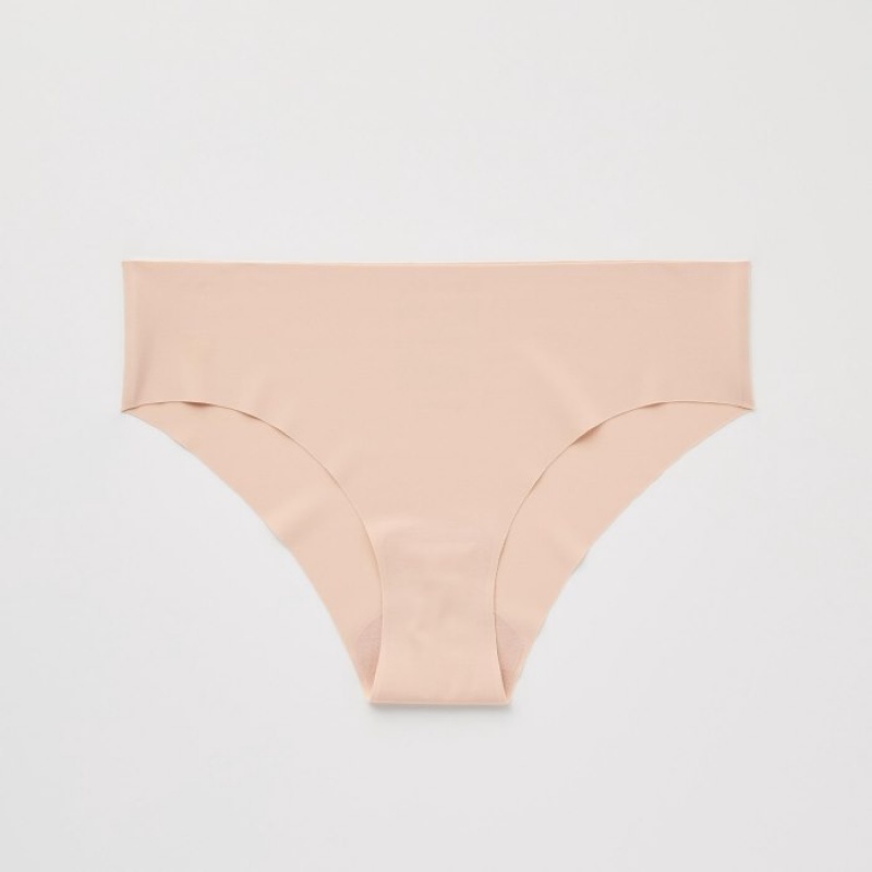 Women Uniqlo AIRism Ultra Seamless Regular Briefs Pink | 6171412