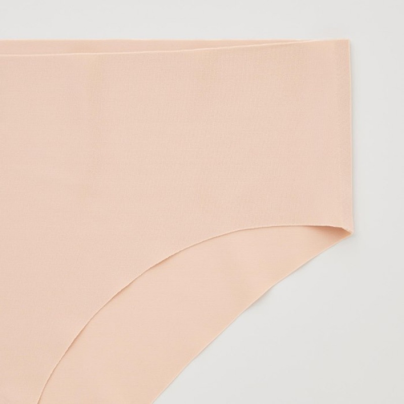 Women Uniqlo AIRism Ultra Seamless Regular Briefs Pink | 6171412