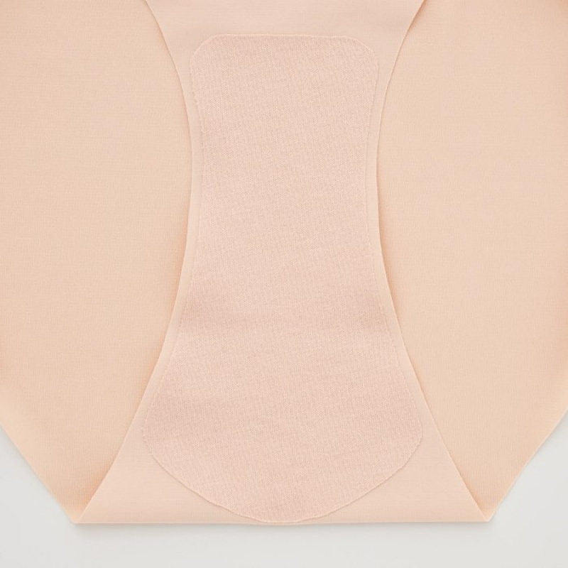 Women Uniqlo AIRism Ultra Seamless Regular Briefs Pink | 6171412