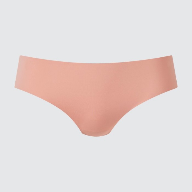 Women Uniqlo AIRism Ultra Seamless Regular Briefs Pink | 6171412