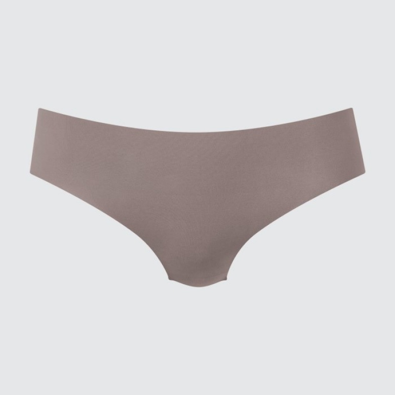 Women Uniqlo AIRism Ultra Seamless Regular Briefs Brown | 4827369
