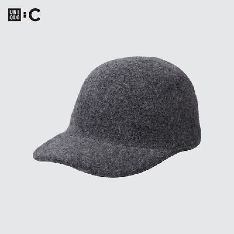 Women Uniqlo Adjustable Wool Caps Grey | 8486832